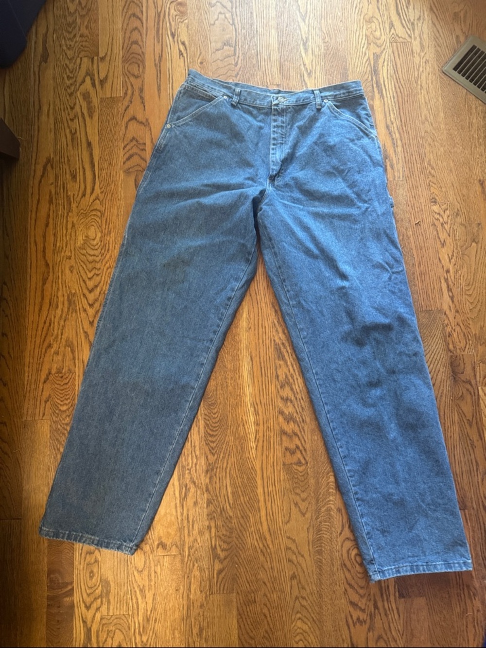 NWT Wrangler Men's Carpenter Blue Denim Jeans size 36x34